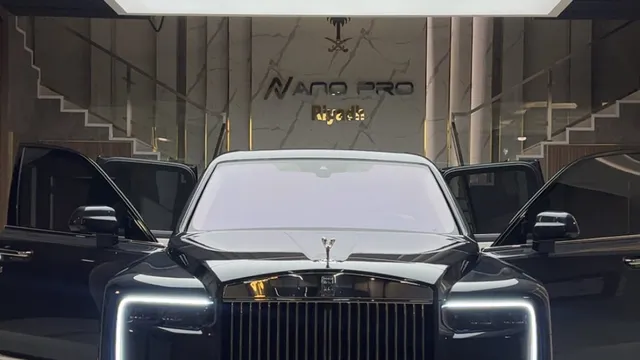 واجهة نانو برو للعناية بالسيارات في حي النرجس بالرياض