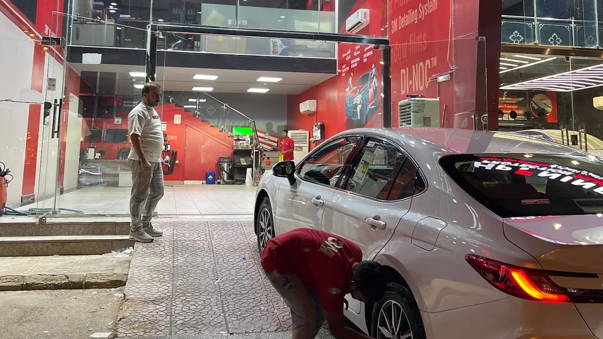 واجهة نوادر الفرسان 3M لحماية السيارات في حي الشفا بالرياض