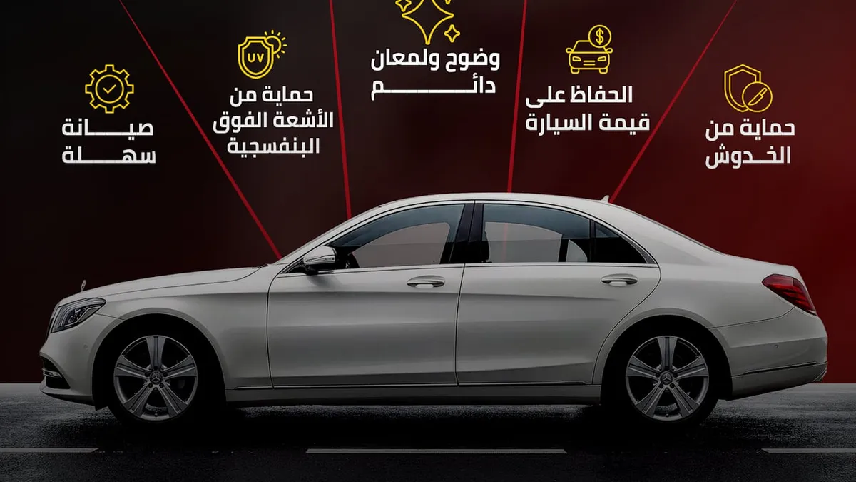 واجهة البريق الاحترافي للعناية بالسيارات في صناعية الثقبة بالخبر